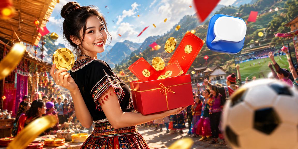 Người chơi tại Sapa nhận tiền thưởng đầu năm trong trang phục truyền thống